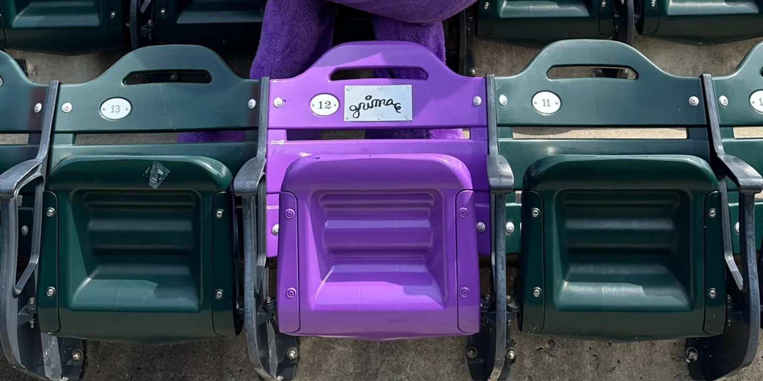 Grimace is back! And Mets are bestowing a special purple seat