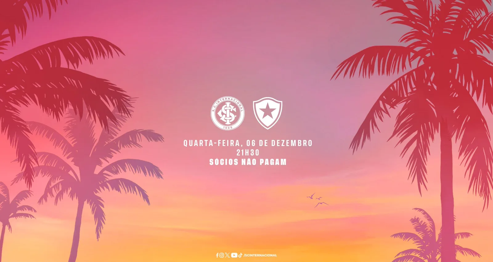 Porto Alegre: a casa do 𝐒𝐂𝐈! 🤩 Às margens do pôr do sol mais icônico do planeta, o Gigante te espera na quarta-feira. 🌅🏟 Sócios e sócias têm ingresso gratuito para a despedida do Inter em…