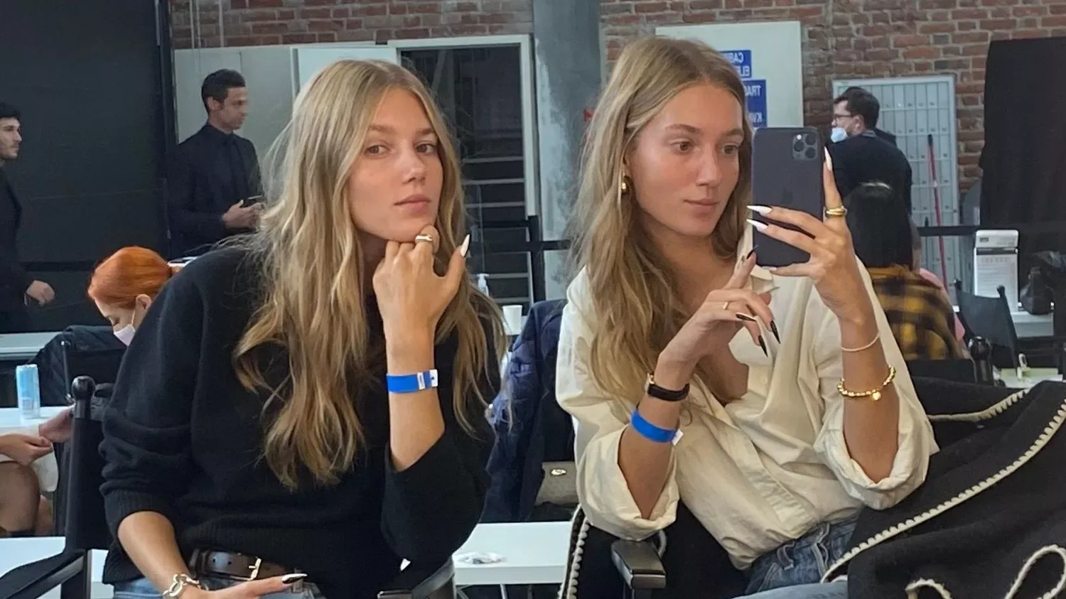 Model diary: Come backstage with the Danish Moosgaard twins at Gucci's viral 'Twinsburg' show