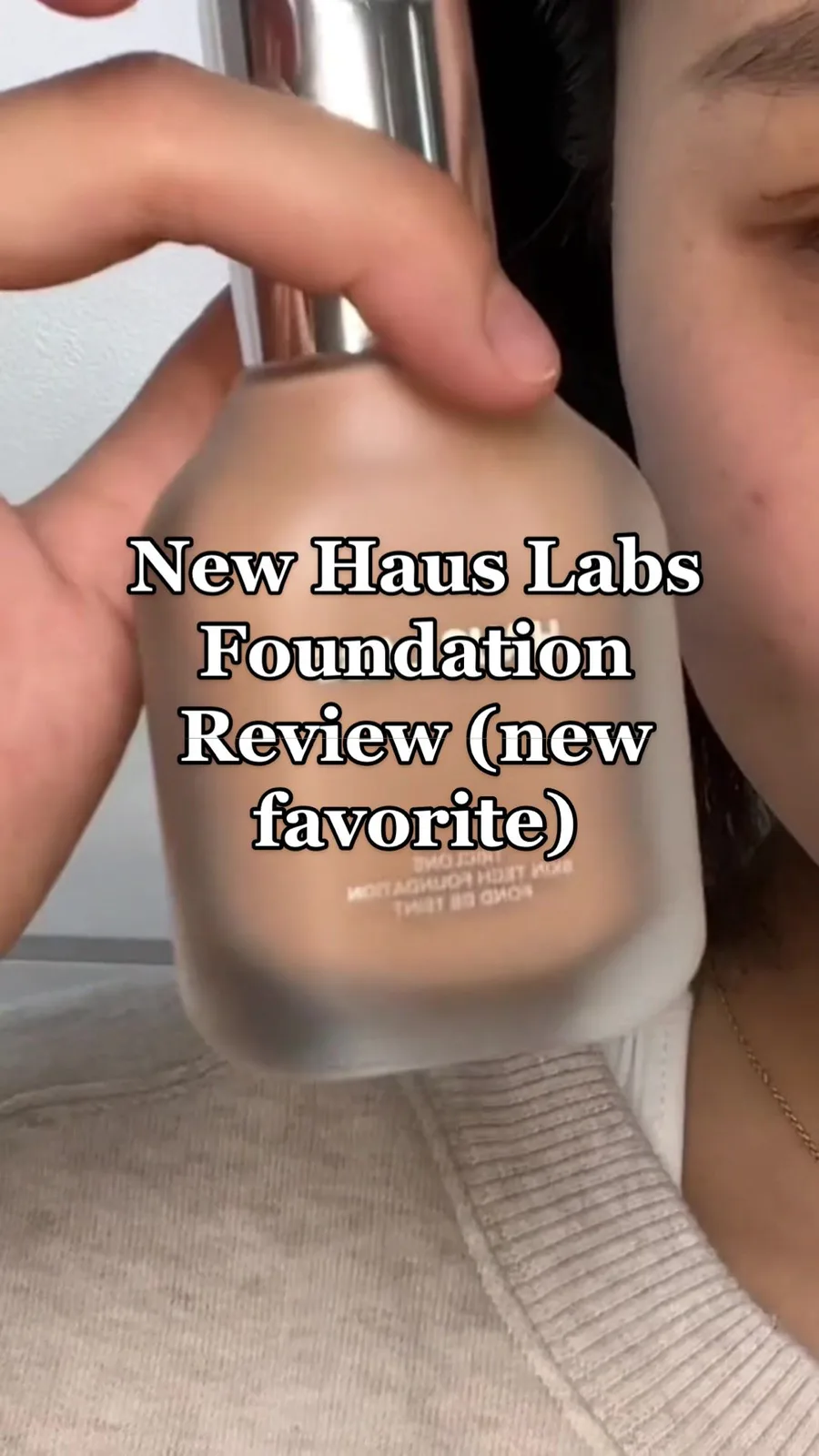 Lady Gaga got bored at slaying the music/film industry and decided to slay the beauty industry for a change #ladygaga #hauslabs #hauslabsfoundation #foundationreview #hauslabstricloneskintech