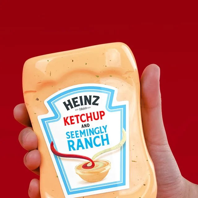 Heinz on Instagram: "It’s a new Era for Heinz. Introducing Ketchup and Seemingly Ranch. Limited-edition bottles coming soon. #SeeminglyRanch #ItHasToBeHeinz"