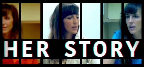 Her Story store art, designed by Sam Barlow and featuring Viva Seifert.