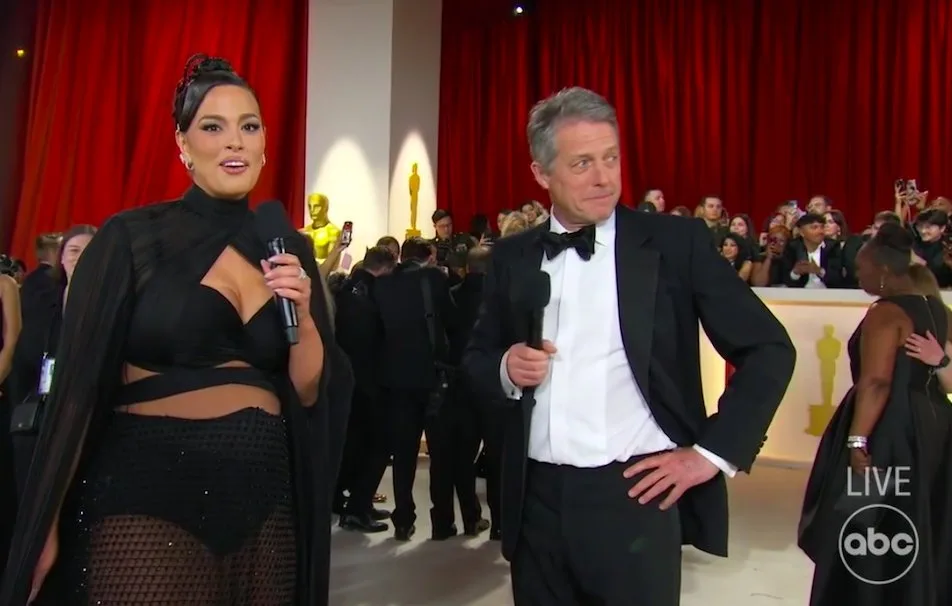 And the Oscar for Best Actress goes to Ashley Graham telling Hugh Grant “it was nice to talk to you”