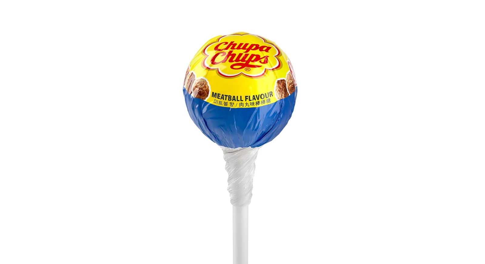 Official IKEA and Chupa Chups meatball-flavoured lollipop press image