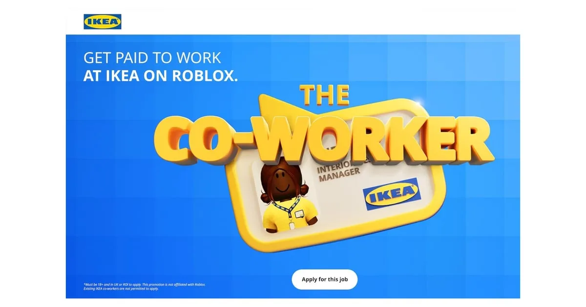 IKEA UK and Ireland is opening a new store on Roblox… and you could be paid to work there! | Ingka Group