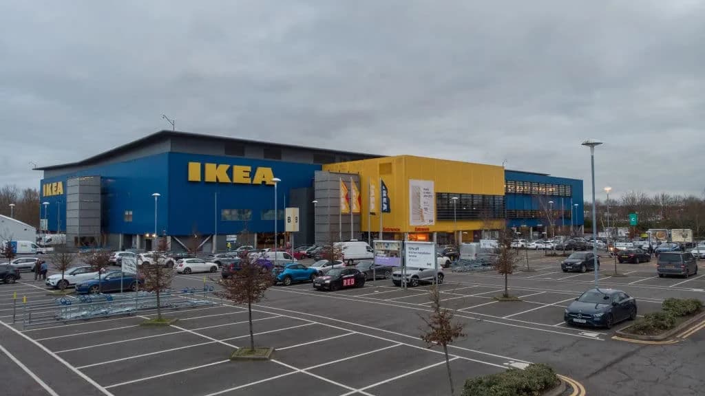 (EDITOR'S NOTE: Image taken with a drone)The IKEA