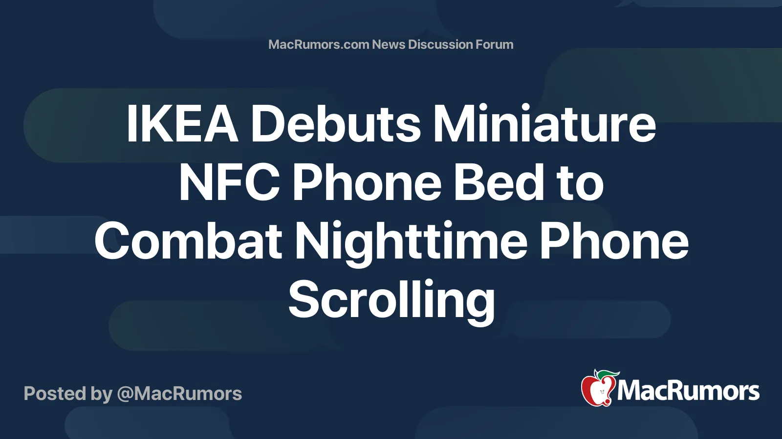 IKEA Debuts Miniature NFC Phone Bed to Combat Nighttime Phone Scrolling