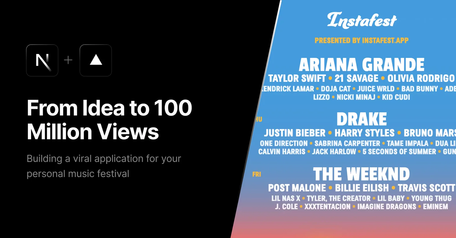 Building a viral application for your personal music festival