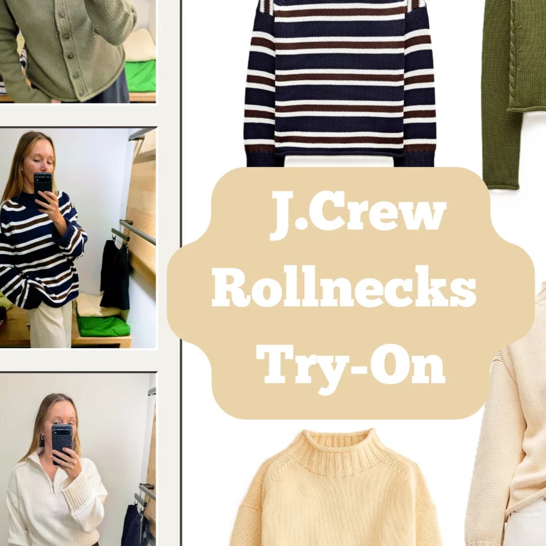 I Tried On The J.Crew Rollnecks And Here Are My Thoughts — Vermont Wardrobe Styling