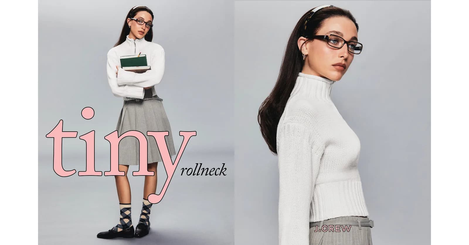 J.CREW INTRODUCES THE TINY ROLLNECK, STARRING EMMA CHAMBERLAIN