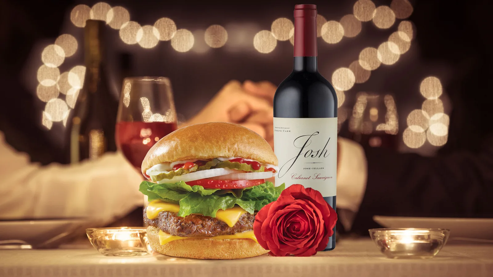 . @joshcellars burgers are fun red wine is posh wanna pair up? nvm blame it on the Josh