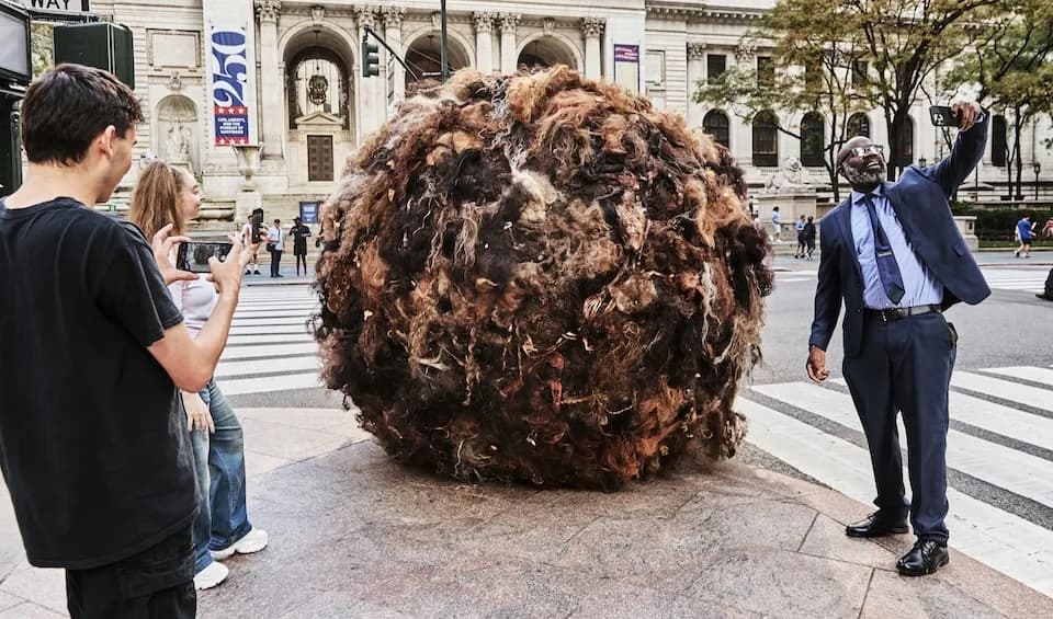 Here’s the Story Behind That Giant Hairball K18 Rolled Around NYC | Muse by Clios