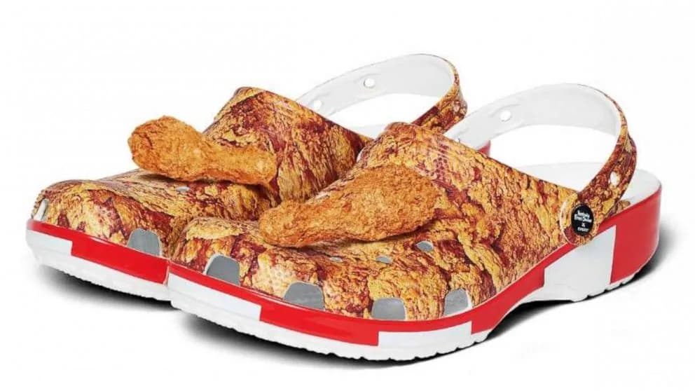 Crocs releases KFC clogs that smell like fried chicken -- and they sold out in 30 minutes!