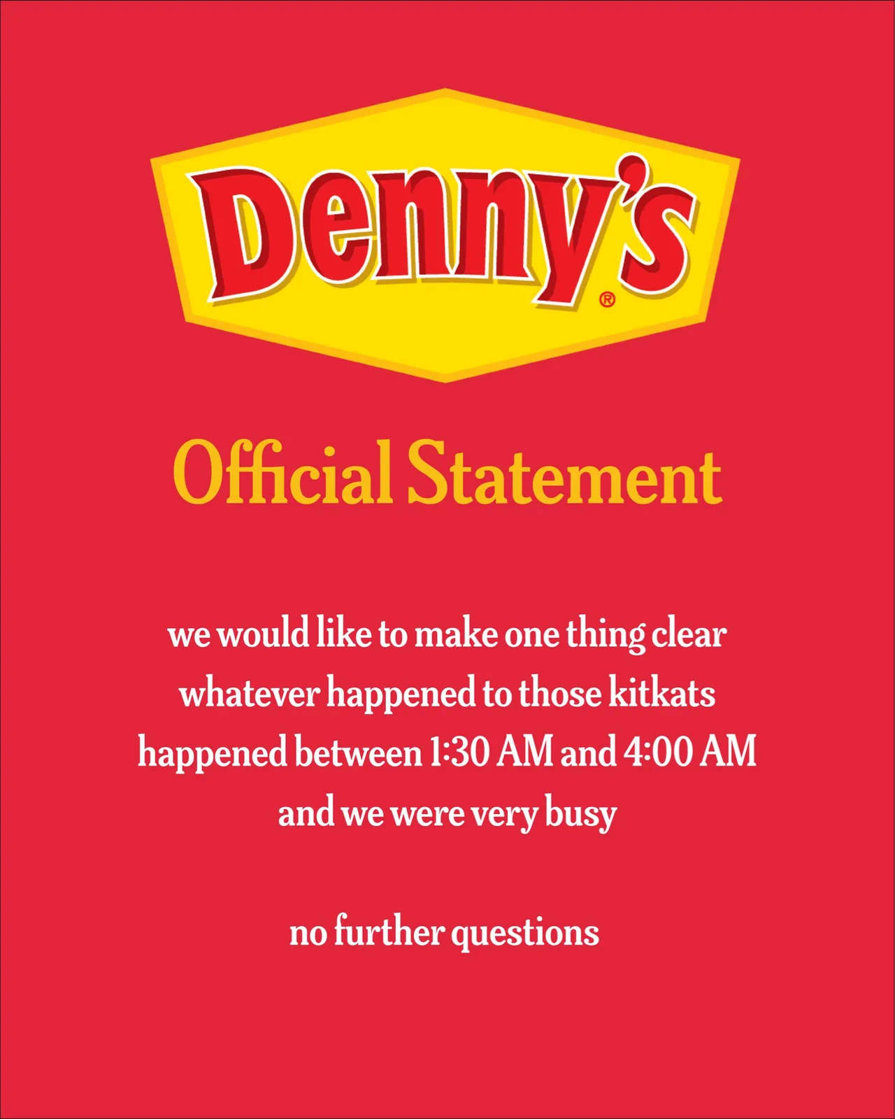 Post by @DennysDiner on X