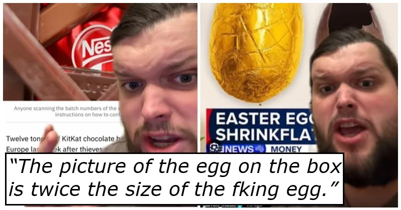 The great KitKat heist launched Garron Noone into a hilarious sweary tangent about Easter egg shrinkflation that may be today’s most relatable thing