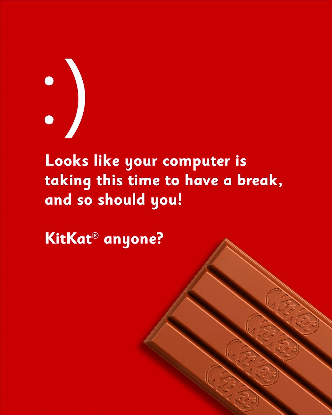 Time to have a break... KitKat® anyone? 🍫