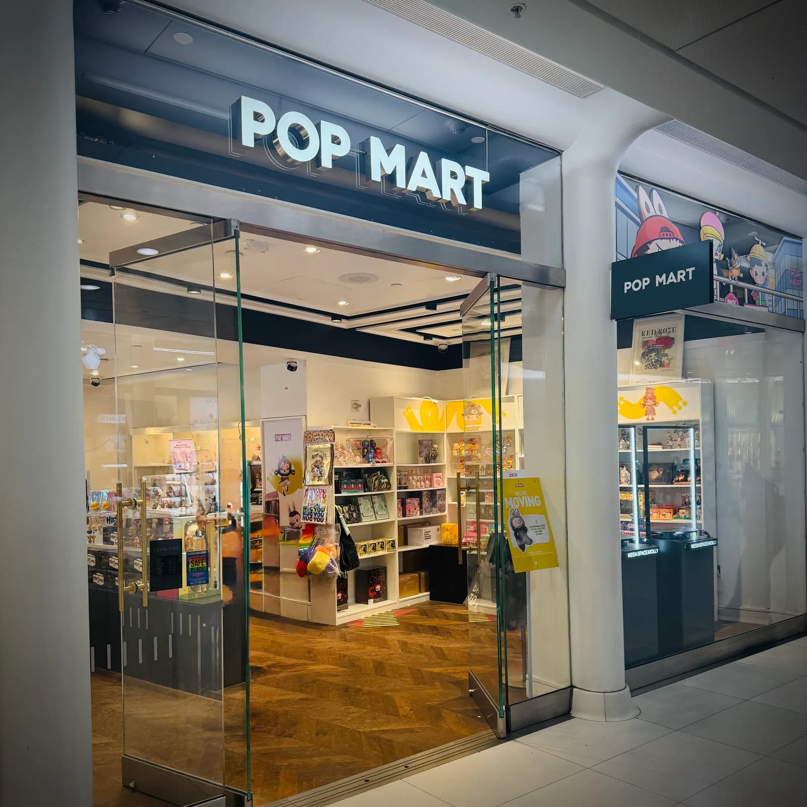 Labubu figures at the Pop Mart store in the Oculus, New York City