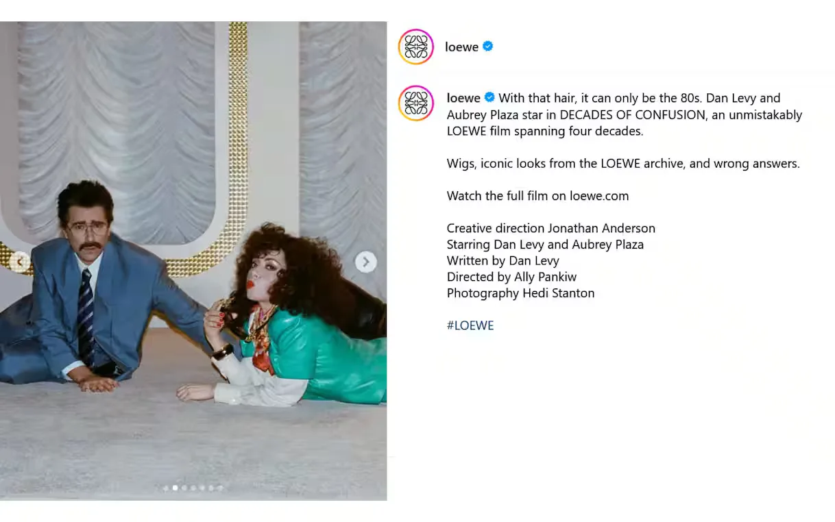 Moda, Aubrey Plaza di The White Lotus star del fashion film di Loewe
