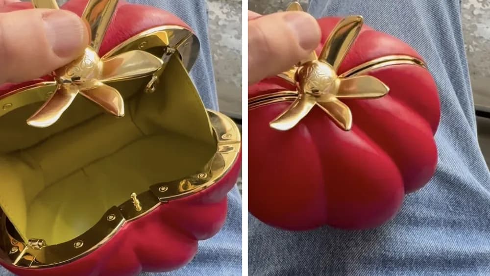 Jonathan Anderson Turns Viral 'Loewe' Tomato Meme Into a Luxury Clutch