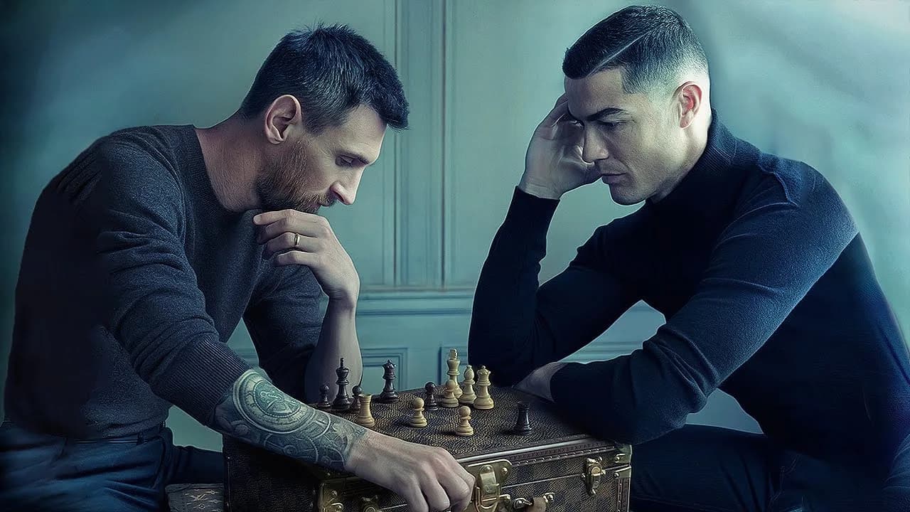 Messi And Ronaldo Play Chess