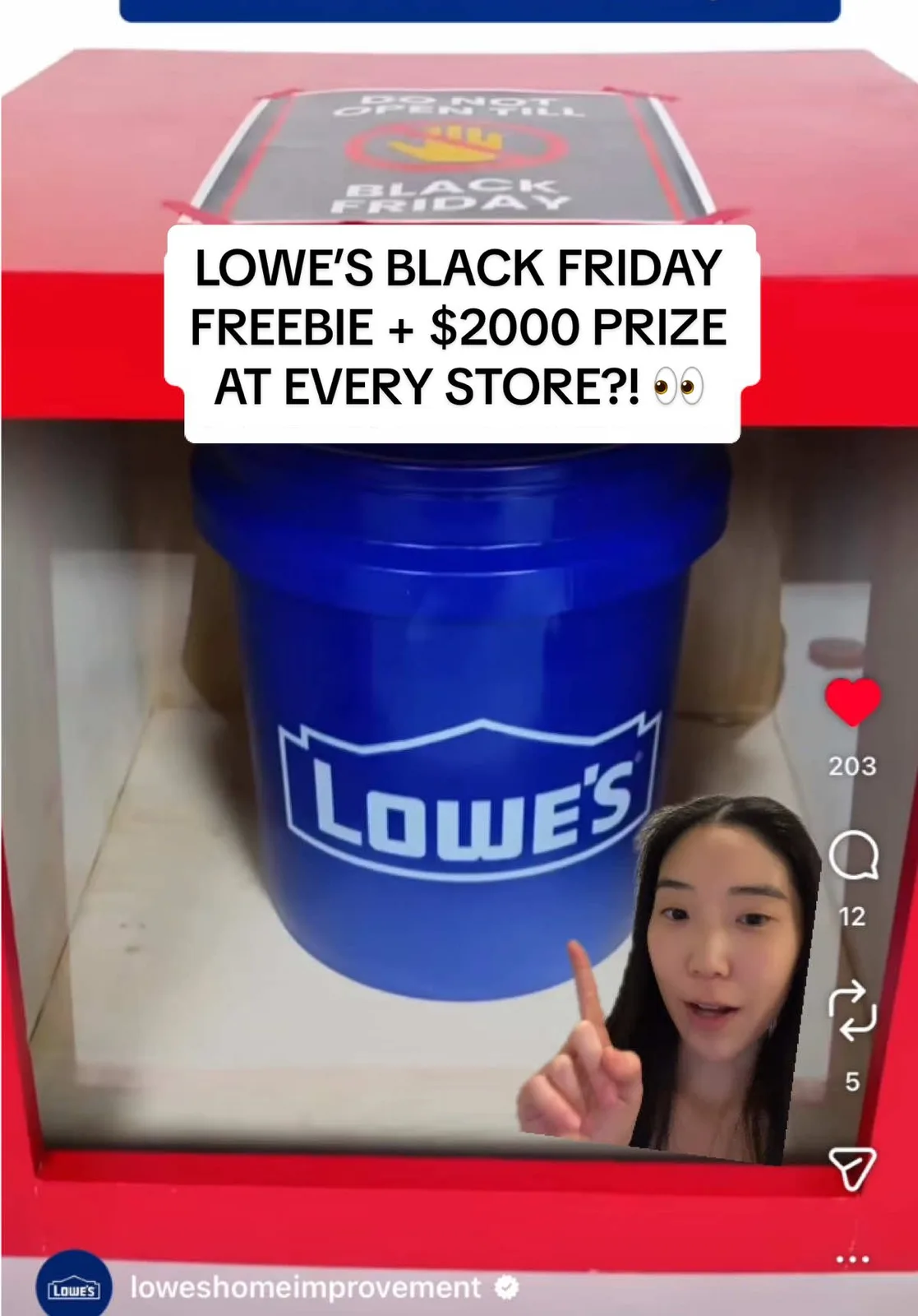 Here’s everything you need to know about Lowe’s Black Friday bucket freebie & the $2000 free appliance at EVERY store!!🤩 Are you going to try and get it? 👀 #blackfriday #blackfridaydeals #freebies…