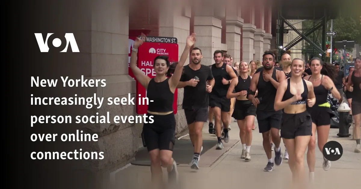 New Yorkers increasingly seek in-person social events over online connections