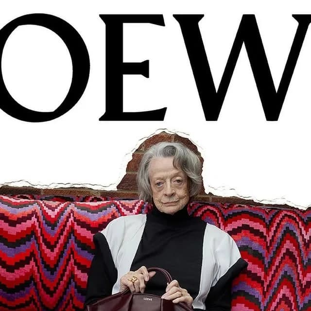 Jonathan Anderson on Instagram: "So proud Juergen Teller captures @LOEWE Spring Summer 2024 precollection featuring #MaggieSmith Photography @JuergenTellerStudio Creative direction…