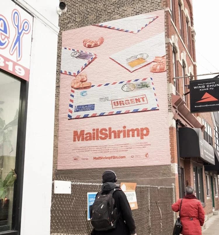 MailShrimp outdoor advertisement from Did You Mean Mailchimp. Contemporary campaign creative preserved in creator portfolio.