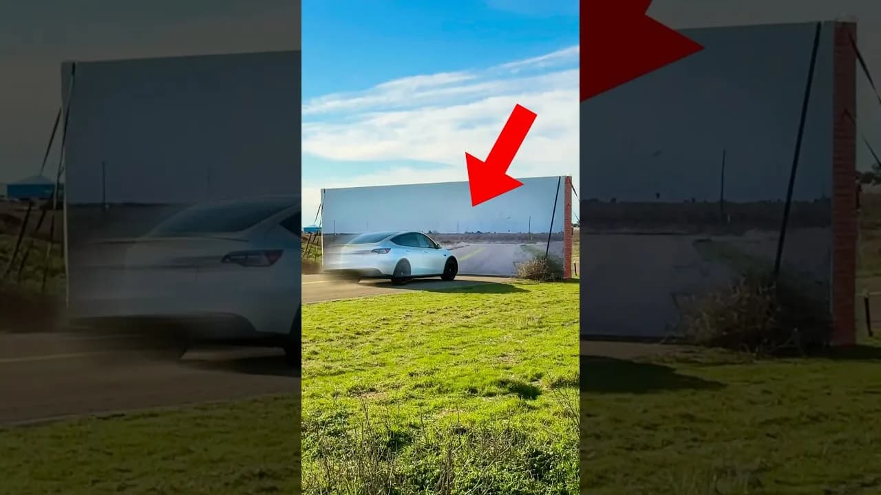 Tesla vs Fake Wall