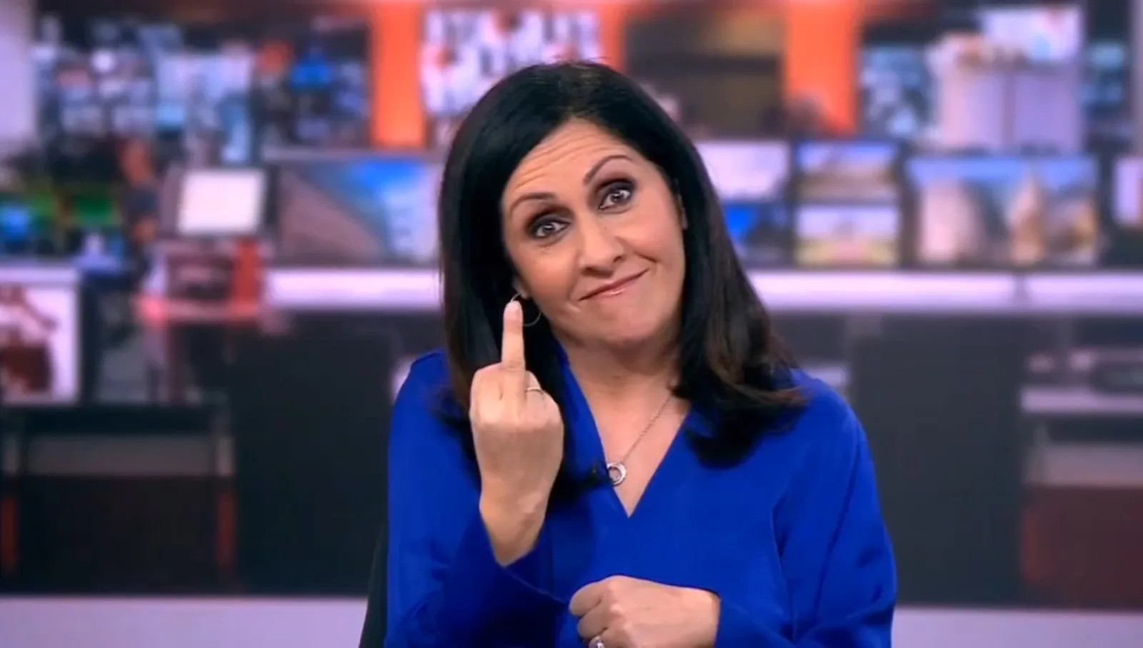 Maryam Moshiri Doing The Middle Finger | Know Your Meme