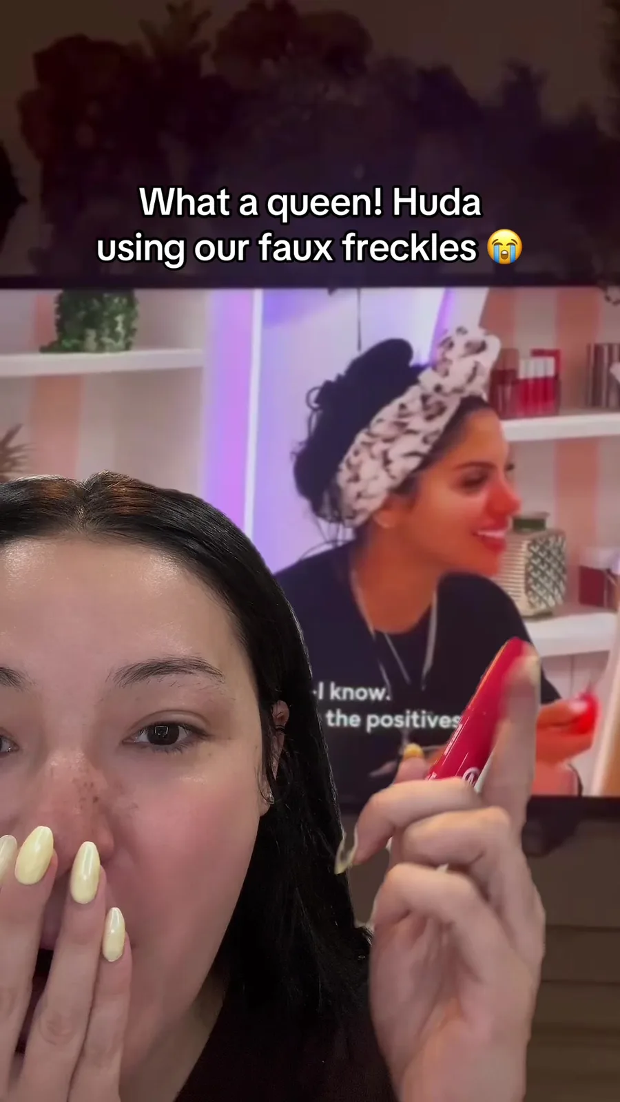 OMG 😭 Love you @hudabubbaaa our freckles queen! 😭❤️ #hudamustafa #hudafromloveisland #loveislandusa