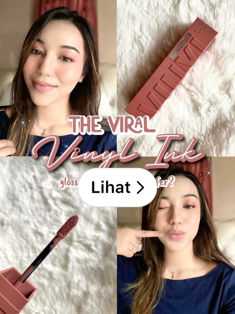 Maybelline Vinyl Ink 35 Cheeky: Nude Pink Glossy-Tapi-Tak-Transfer Review