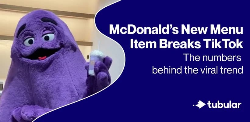 McDonald's New Menu Item Breaks TikTok: The numbers behind the viral trend - Tubular Labs