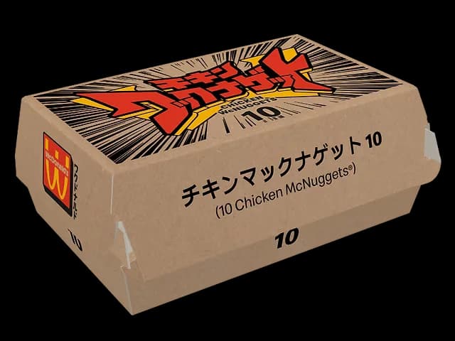 WcNuggets box with manga artwork