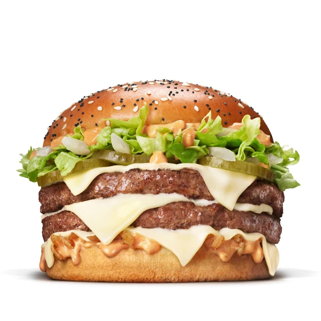 Clean Big Arch burger photo from McDonald’s official X response.
