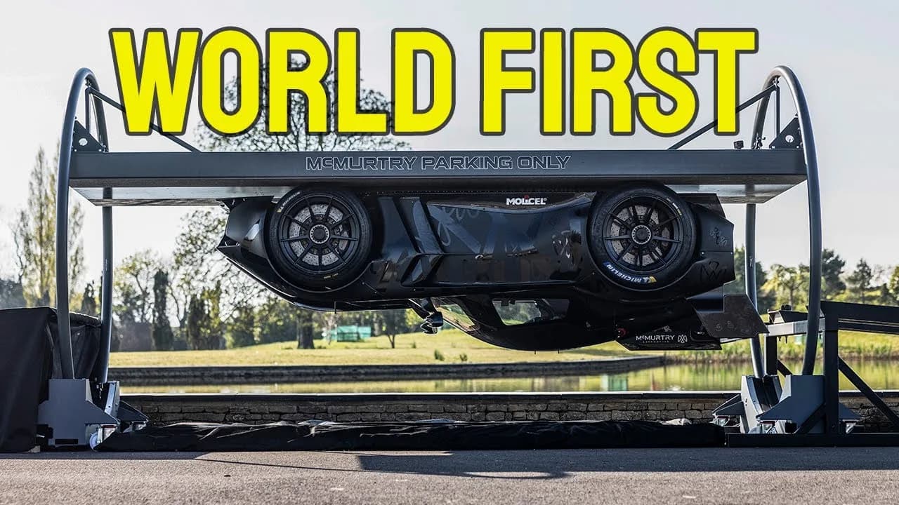 WORLD FIRST: Driving Upside Down in McMurtry Spéirling Electric Hypercar | Top Gear Record Holder