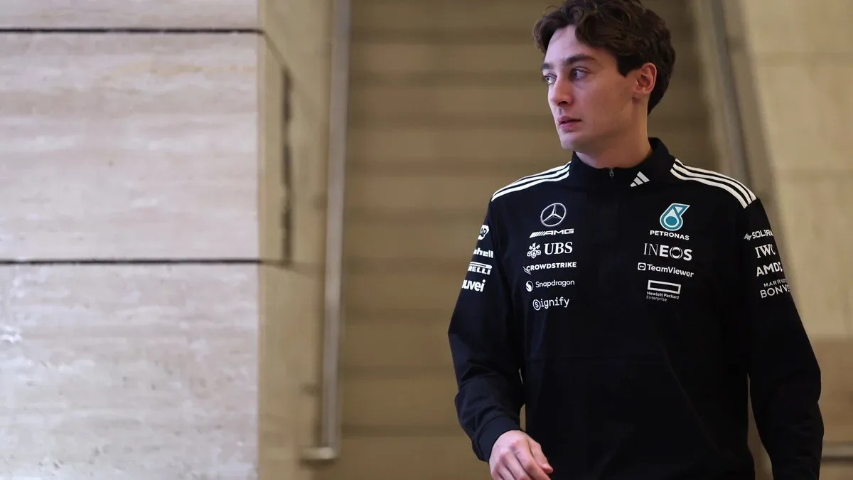 George Russell steals spotlight in viral Brad Pitt video with Mercedes-AMG prototype