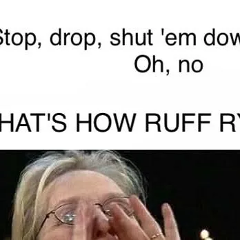 Nicole Bentley on Instagram: "I keep seeing these in my Facebook feed. So I decided to make my own. ✊🏼 #merylstreep @merylstreepsinging #dmx #ruffryders @dmx"