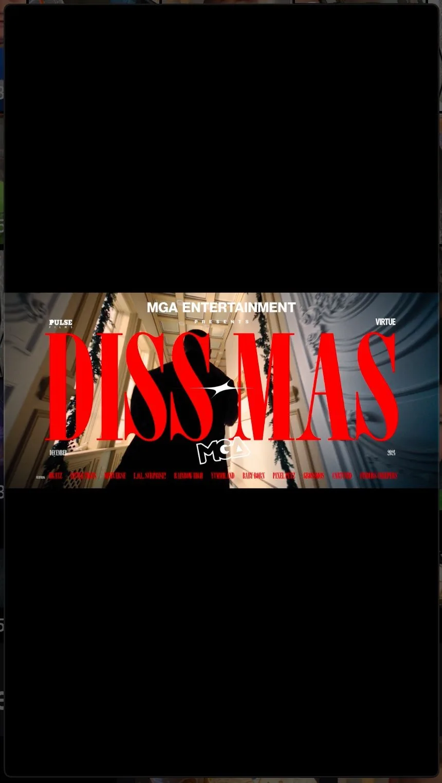 The Rizzler on Instagram: "DISS-MAS. OUT NOW. #ad #dissmas #mga #mgaentertainment #mgapresents #lolsurprise #rainbowhigh #bratz #littletikes #grossmos #cartuned #miniverse #finderscreepers…