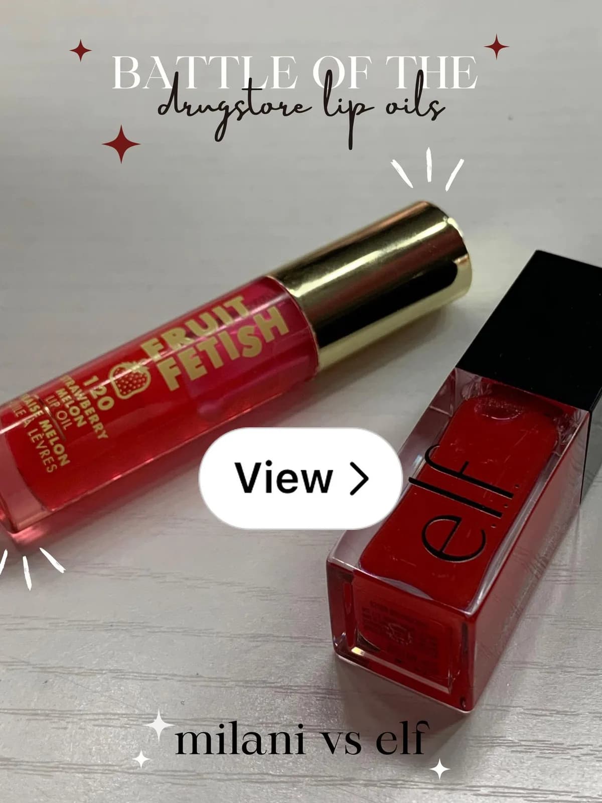 Milani Fruit Fetish vs. Elf Lip Oil: My Honest Review & Swatches!