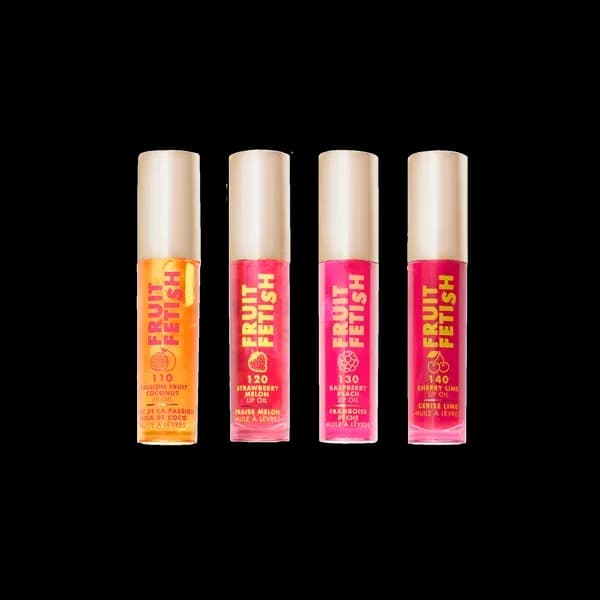Official customizable four-shade Fruit Fetish Lip Oil Set