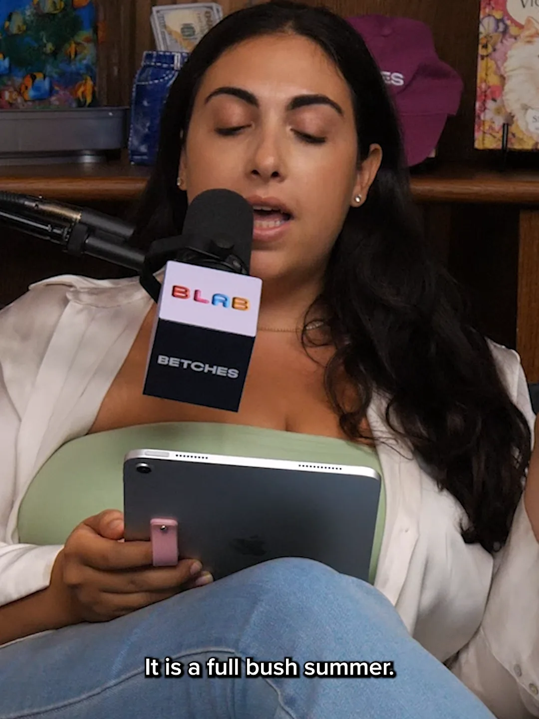 Is it too late in the summer to declare it a Full Bush Summer? Breaking down what that means on the Blabbermouths podcast #blabbermouths #summer #comedy #podcasts @elenisabracos @willyum.ozer