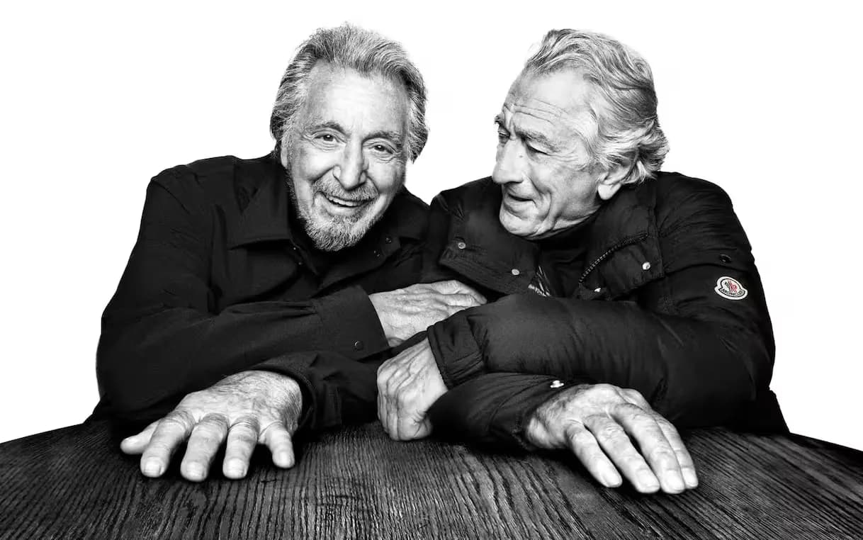 Moncler, la campagna pubblicitaria con Robert De Niro e Al Pacino