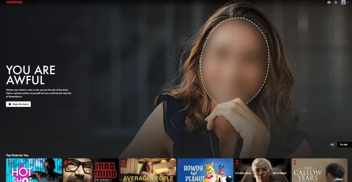 Netflix launches website based on the fictional streaming service from ‘Black Mirror’ | TechCrunch