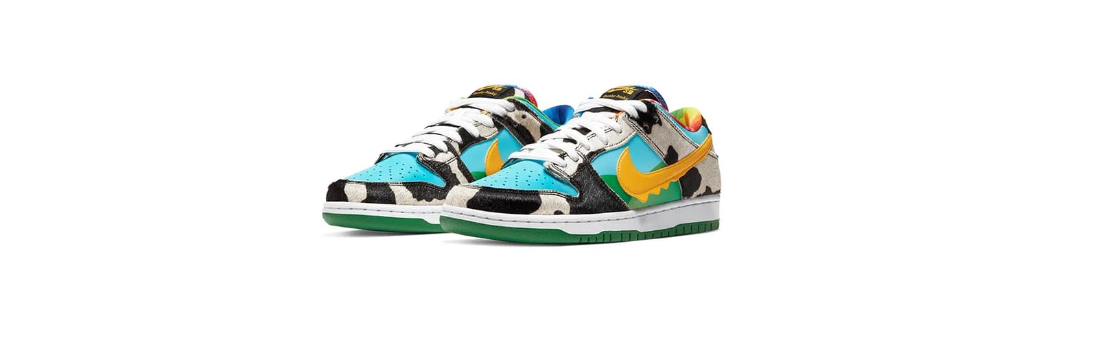 Ben & Jerry’s launch press kit with sneaker product photographs.