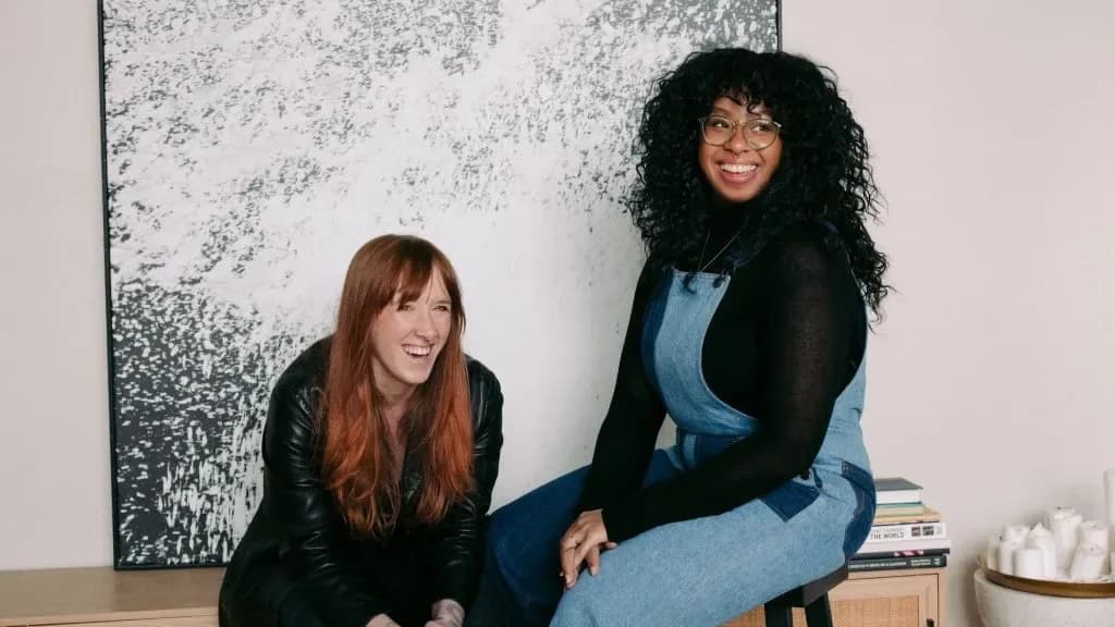 The Normal Gossip team at the host and producer handover.