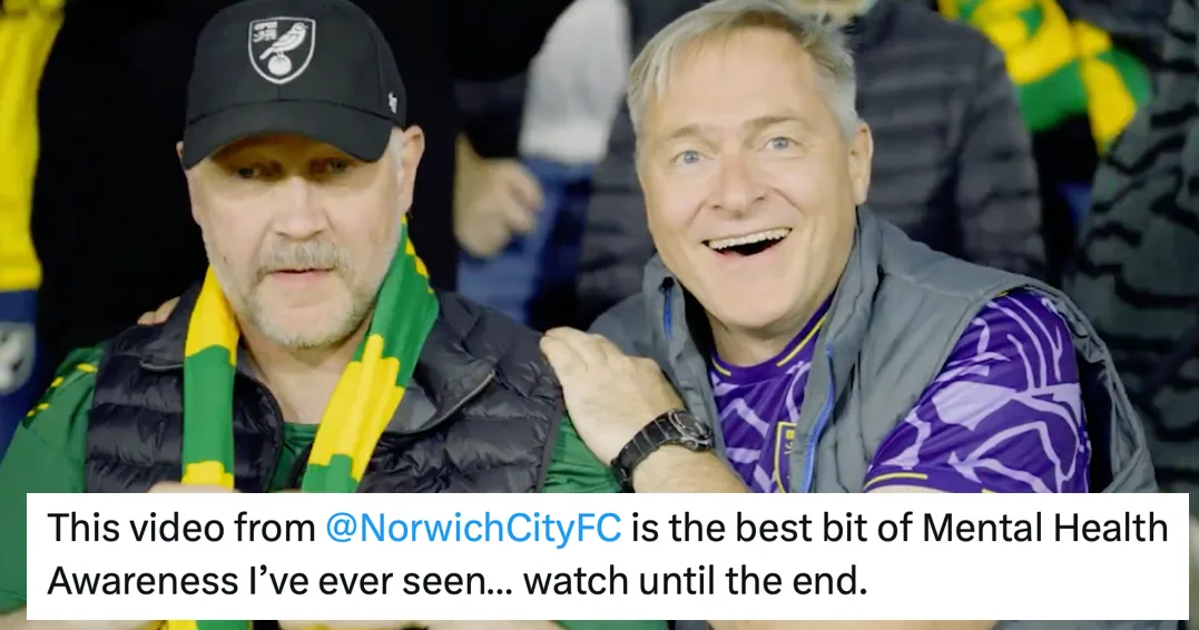 Norwich City’s video about mental health went wildly viral and it’s an important and hugely affecting watch