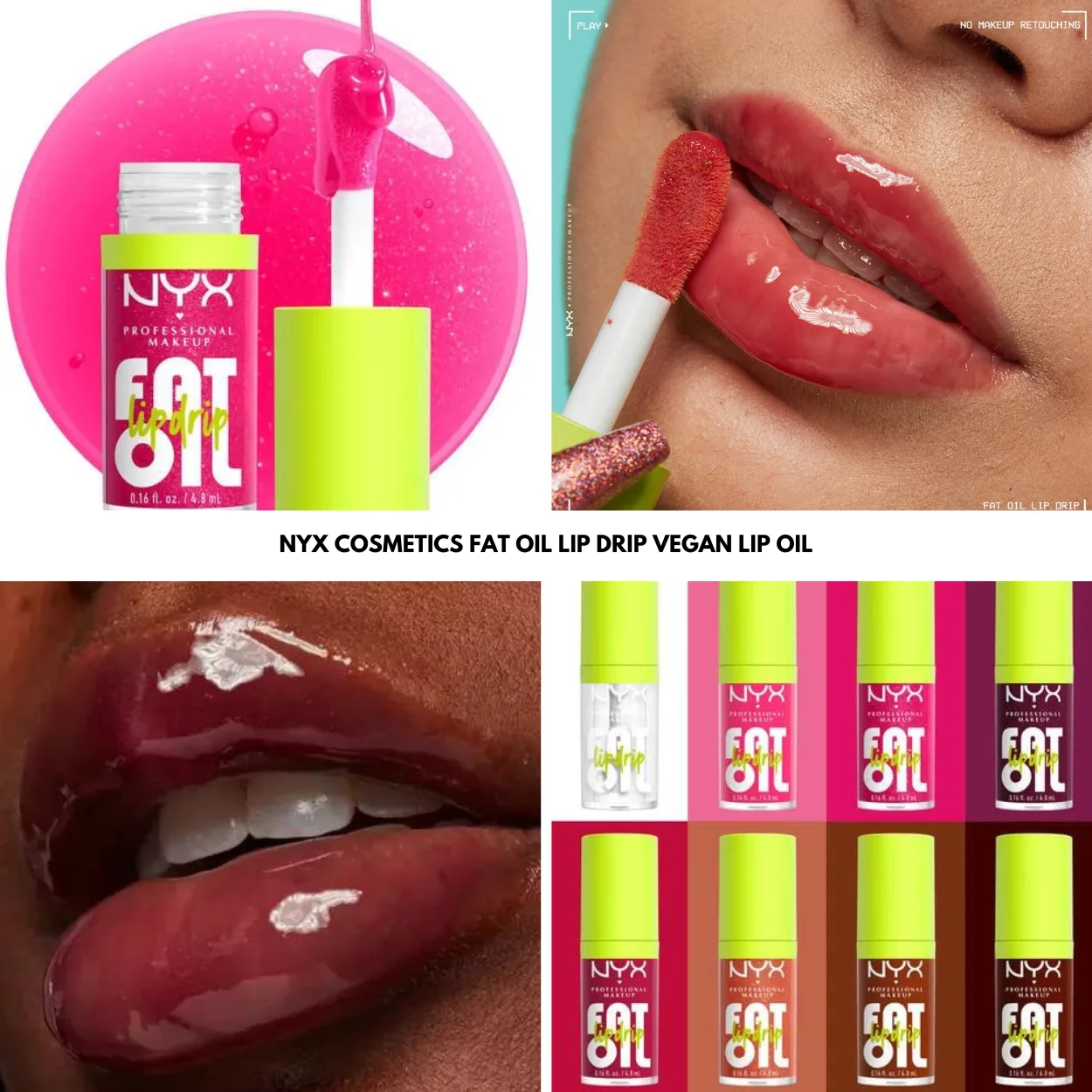 NYX Cosmetics Fat Oil Lip Drip Vegan Lip Oil