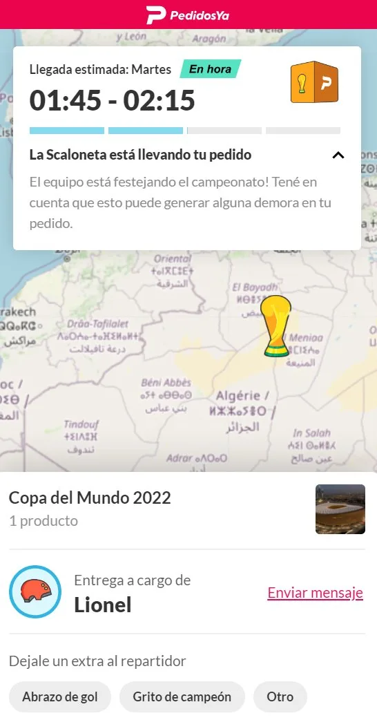 "Pedidos Ya": Por la notificación que recibieron sus usuarios