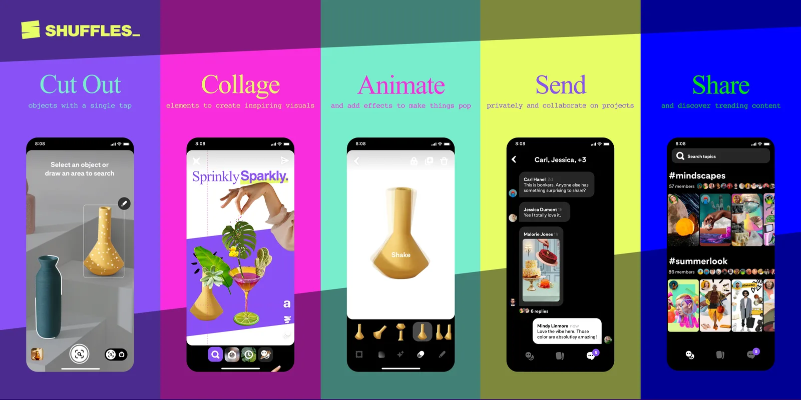 Pinterest launches its collage-making app Shuffles to the general public | TechCrunch